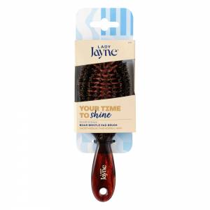 Lady Jayne Pad Brush 100% Boar Bristle Purse