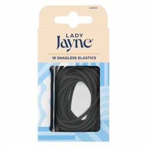 Lady Jayne Snagless Elastics Black Pk18