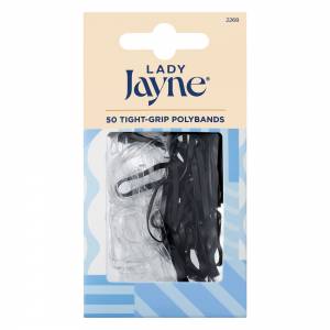 Lady Jayne Snagless Elastics Black Pk50