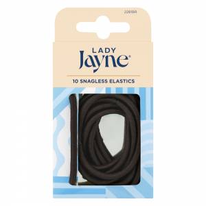Lady Jayne Snagless Thick Elastics Brown Pk10