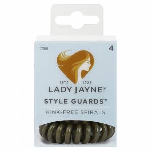 Lady Jayne Style Guard Kink Free Spirals Green Pk4