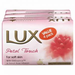 Lux Petal Touch Soap Bar 80g 4 Pack