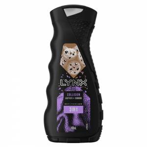 Lynx Collision Leather & Cookies Body Wash 400...