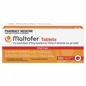 Maltofer 100mg 100 Film Coated Tablets