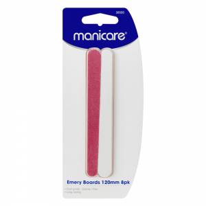 Manicare Emery Boards Coarse/Fine 120mm 8 Pack