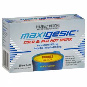 Maxigesic Cold & Flu Hot Drink 10pk