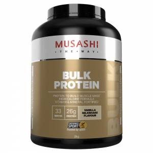 Musashi Bulk Protein Powder Vanilla Milkshake 2kg