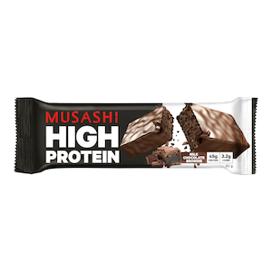 Musashi High Protein Bar Milk Chocolate Brownie 90...