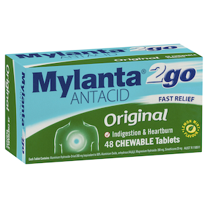 Mylanta 2 Go Original Tablets 48
