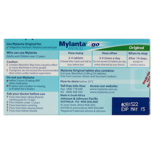 Mylanta 2 Go Original Tablets 48