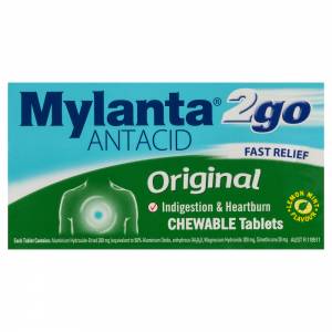 Mylanta 2Go Original Chew Tablets 100