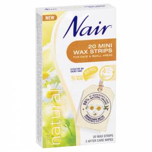Nair Soft Natural Mini Wax Strips 20 Pack