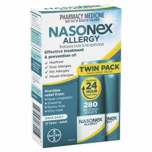 Nasonex Allergy  50mcg Twin 2x140 Dose