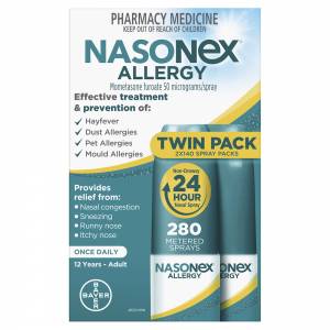 Nasonex Allergy  50mcg Twin 2x140 Dose