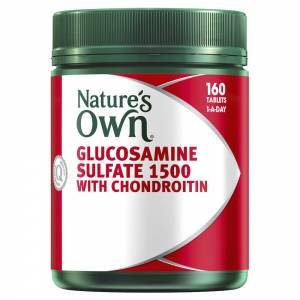 Nature's Own Glucosamine 1500 with Chondroitin 160 Tablets