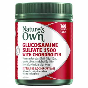Nature's Own Glucosamine 1500 with Chondroitin 160 Tablets