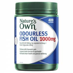 Nature's Own Odourless Fish Oil 1000mg 400  Capsules
