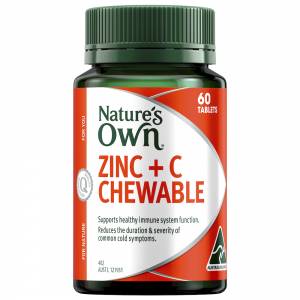 Nature's Own Zinc + C Chew 60 Tablets