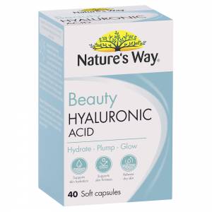 Nature's Way Beauty Hyaluronic Acid 40 Soft Capsul...