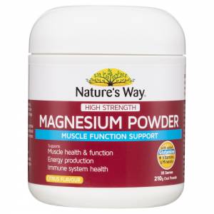 Nature's Way High Strength Magnesium Powder Citrus...