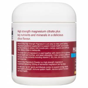 Nature's Way High Strength Magnesium Powder Citrus 210g