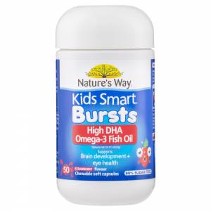 Nature's Way Kids Smart Omega 3 Fish Oil Strawberry 50 Capsules