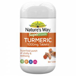 Nature's Way Super Foods Organic Turmeric 1000mg 60 Tablets