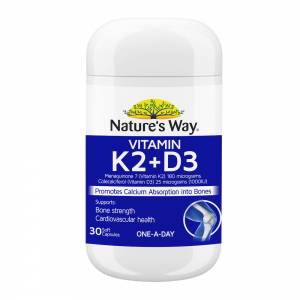 Nature's Way Vitamin K2 + D3 30 Soft Capsules