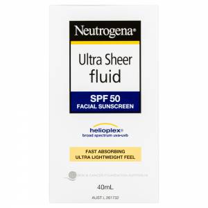 Neutrogena Ultra Sheer Fluid Sunscreen SPF50+ 40ml