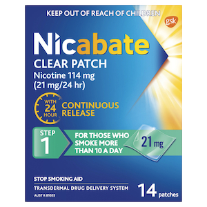 Nicabate Patch Clear 21mg 14