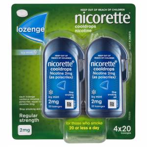 Nicorette Cool Drops Lozenge 2mg 80