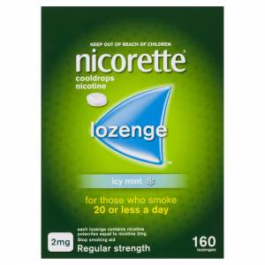 Nicorette Cool Drops Lozenge Icy Mint 2mg 160