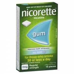 Nicorette Gum Icy Mint 2mg 15
