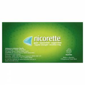 Nicorette Gum Spearmint 2mg 105