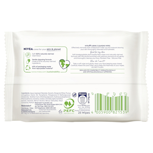 Nivea Daily Essential Biodegradable Cleansing Wipes 25