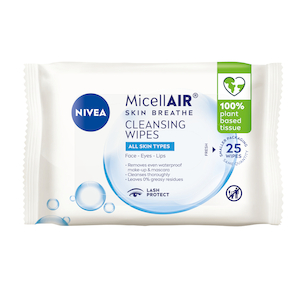 Nivea Daily Essential Biodegradable Micellair Wipe...