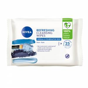 Nivea Daily Essentials Refreshing Cleansing Facial Wipes 25 pack