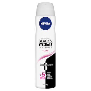 Nivea Women Deodorant Black & White Clear Aerosol 250ml