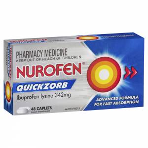 Nurofen Quickzorb Pain Relief Caplets 48 Pack
