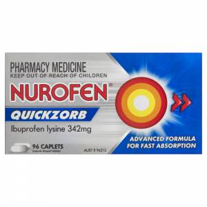 Nurofen Quickzorb Pain Relief Caplets 96 Pack