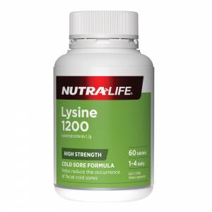 Nutra-Life Lysine 1200mg 60 Tablets