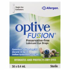 Optive Fusion Eye Drops 0.4ml x 30