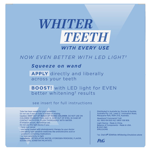 Oral B 3D Whitening Emulsions with LED Accelerator Light