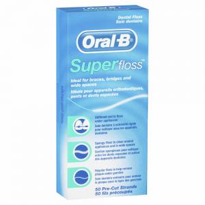 Oral B Superfloss Unwaxed 50m