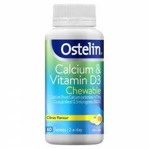 Ostelin Vit D & Calcium 60 Chewable Tablets