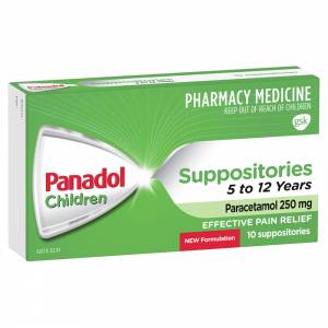 Panadol Suppository 250mg 5 -12 Years 10