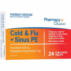 Pharmacy Choice Cold & Flu PE 24 Tablets