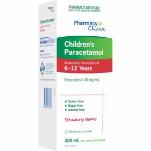 Pharmacy Choice Paracetamol Children's Suspension 6 - 12 years 200mL