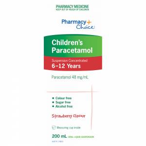 Pharmacy Choice Paracetamol Children's Suspension 6 - 12 years 200mL