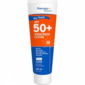 Pharmacy Choice Sunscreen SPF 50+ 100mL Tube Dry Touch